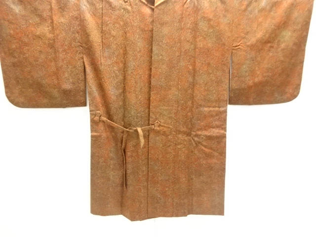 花更紗模様織出しロング道中着